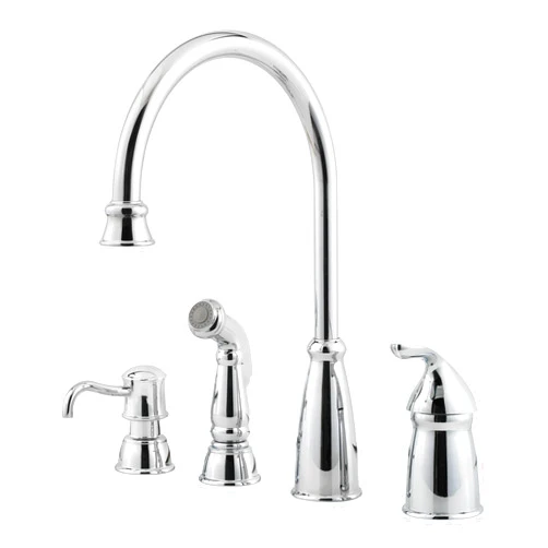 Pfister GT26-4CBC Avalon One-Handle Kitchen Faucet with Side Spray, Chrome