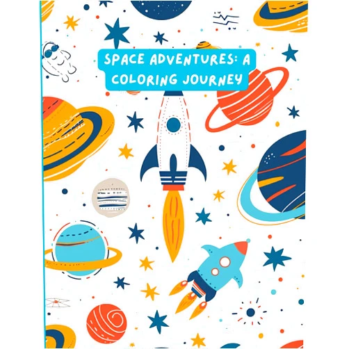 Goudi Editions Space Adventures: A Coloring Journey: Space coloring book designed especially for young explorers aged 4+