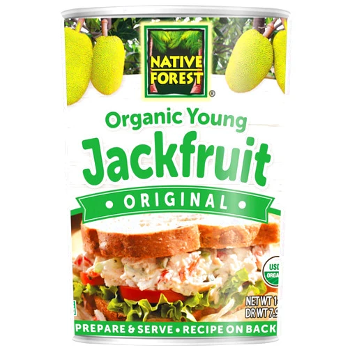 Native Forest Organic Young Jackfruit – Great Meatless Alternative, Plant Based Meat, Ideal Texture, Soy Free, Non-GMO Project Verified, USDA Organic – 6.1 Lb