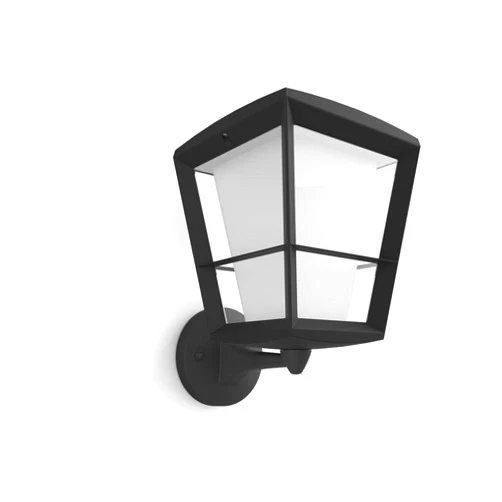 Philips Hue Econic Up Outdoor Smart Wall Light, Black - E26 White and Color Ambiance LED Color-Changing Bulb - 1 Pack - Requires Hue Bridge - Control with Hue App and Voice - Weatherproof