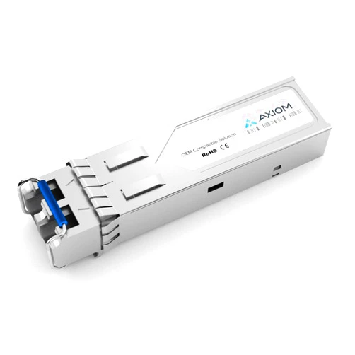 Axiom JX-SFP-100BASE-FX-AX SFP (Mini-GBIC) transceiver Module (Equivalent to: Juniper JX-SFP-100BASE-FX) - 100Mb LAN - 100Base-FX - LC Single-Mode - up to 1.2 Miles - 1310 nm