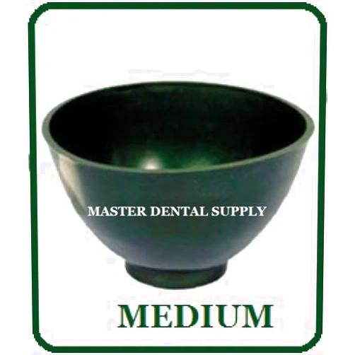 Master Dental Supply Dental Lab Mixing Bowl Flexible Alginate and Stone Medium Dark Green Flexi