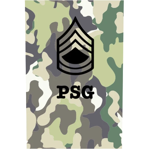 BJ Att Sergeant First Class Military Army Notebook: Army camouflage notebook journal