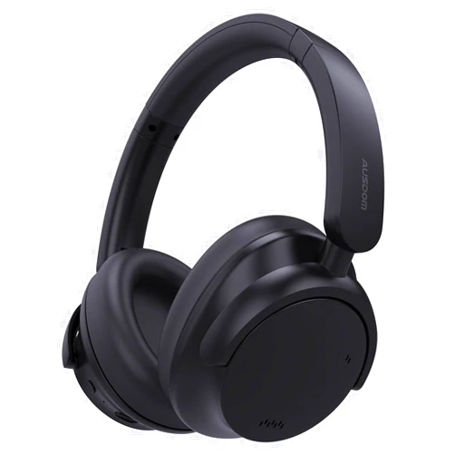 AUSDOM Hybrid Active Noise Cancelling Headphones: Wireless Bluetooth 5.4 Over Ear Headphones with Mic, 80H Playtime, Foldable Lightweight Headphone with Hi-Fi Audio, Comfortable Earpad for Home Office Travel