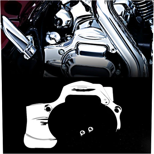 Rudyness Chrome Transmission Shroud Cover For Harley Street Glide Road King FLHX FLHXS CVO 2009 10 11 12 13 14 15 16