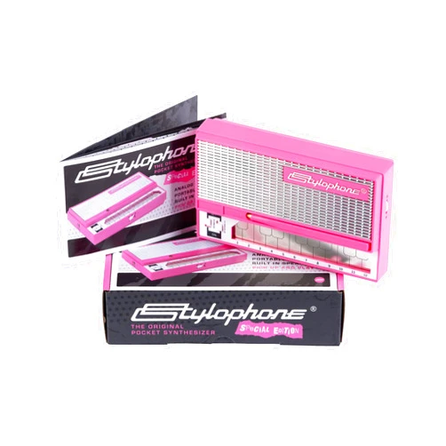 Stylophone Pink - The Original Pocket Electronic Synthesizer - Special Edition | Synth Musical Instrument | Synthesizer Keyboard | Stylophone Instrument