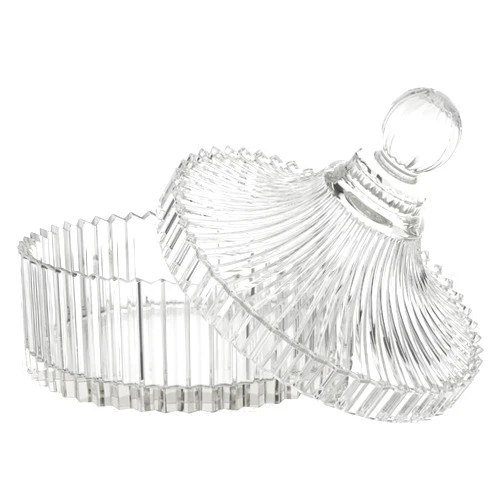Shelley Kyle Large Crystal Puff Dish, Puff Not Included, 1 Count