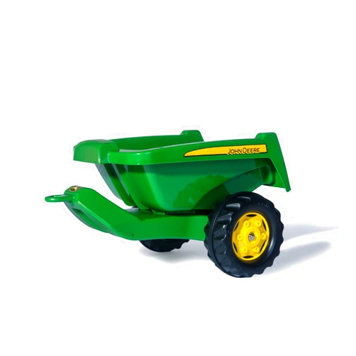 rolly toys John Deere Tipper Trailer with Rear Tipping for Pedal Tractor, Youth Ages 3+