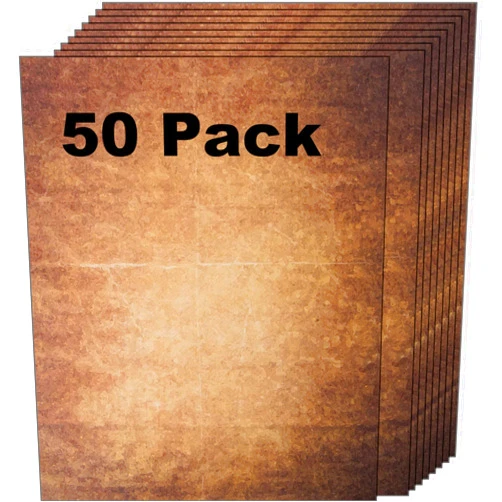 Bargain Paradise 50 Pirate Scrolls Vintage Paper | Burned Edge Aged Paper | For Creating Treasure Map, Timeless Writing, Drawing, Scrapbooking Projects | Ink Jet and Laser Printer Friendly | 8.5 x 11 Inch (50 Sheets)