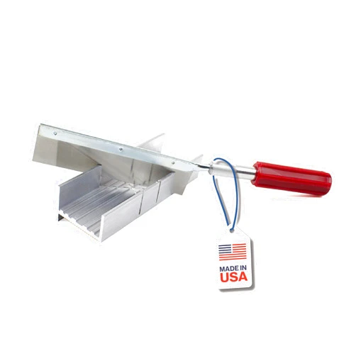 Excel Blades 6-Inch Metal Mitre Box Set – Aluminum & Steel Precision Cutting Tool with K5 Handle & Razor Pull Saw for Wood, Plastic & Soft Metals – 45° & 90° Cutting Angles, Made in USA