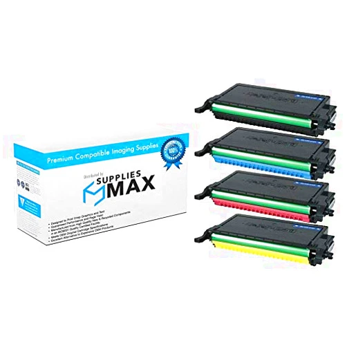 SuppliesMAX Compatible Replacement for Dell 2145CN Toner Cartridge Combo Pack (BK/C/M/Y) (BCMY2145)