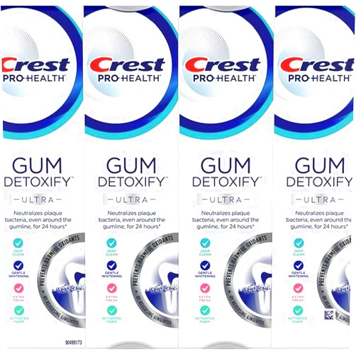 Crest Pro-Health Gum Detoxify Toothpaste, 4.7 oz, Pack of 4