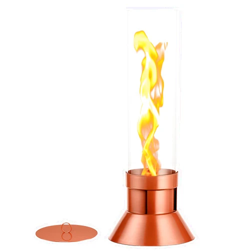 SmileBank Tornado Flame Tabletop Fire Pit, Portable Table Top Firepit Outdoor Indoor Mini Fire Pit Bowl Tabletop Fireplace, Stainless Steel, Perfect for Home Balcony Backyard Garden Patio Decor Smores