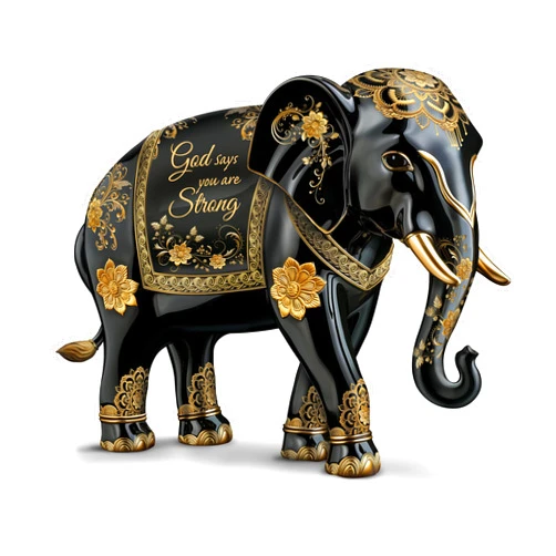 The Hamilton Collection The Bradford Exchange Blake Jensen Elephants of Affirmation Inspirational Resin Figurine
