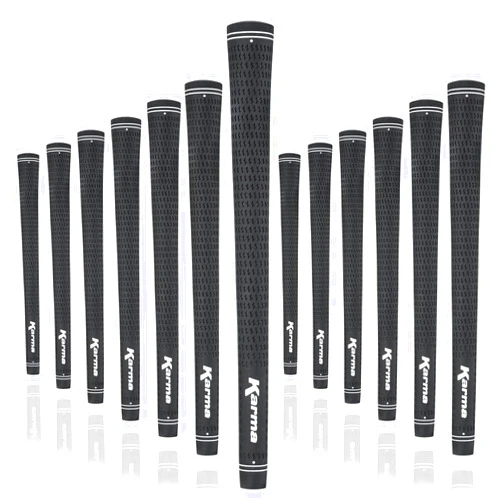 Karma Velour Golf Grips for Men, Women, Juniors, 13 Pack Undersize, Standard, Midsize, Oversize, & Jumbo High-Performance Replacement Golf Club Grips, Choose 6 Colors with or without Grip Tape