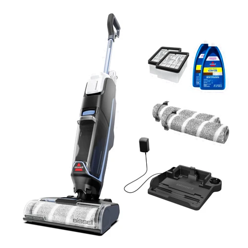 Bissell CrossWave Edge Cordless Plus Wet Dry Vacuum & Mop, Floor Cleaner with ZeroGap Edge Cleaning, Tangle-Free Brush Roll, Extra Brush Rolls, Filters, Hard Floor Cleaner Solution Included, 4329G