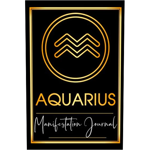 ManifestStation Publications Aquarius Manifestation Journal: Zodiac Specific Journal Notebook for Notes, Law of Attraction Scripting, or Astrology Conscious, Motivational Gift Giving
