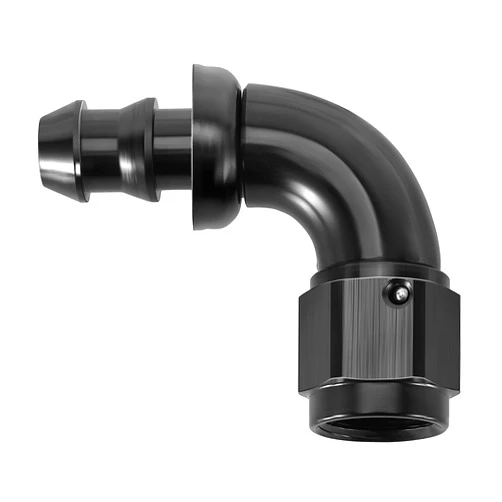 EVIL ENERGY 6AN 90 Degree Push Lock Fitting One Piece Full Flow Hose End
