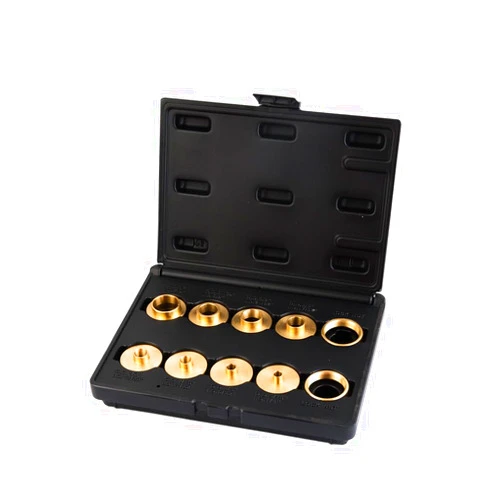 O'SKOOL 10 pcs Brass Router Template Bushing Guides Sets Fit Any Router Sub-base of the Porter Cable style