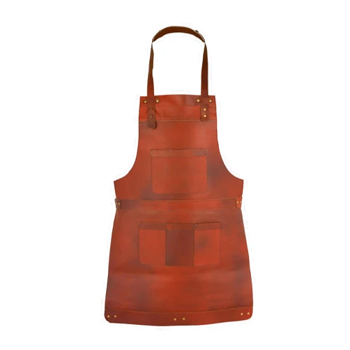 Leathershire Full Grain Leather Apron Butcher, Cook, BBQ, Cooking, Wood work, Cheff, BBq Grill Gift Apron