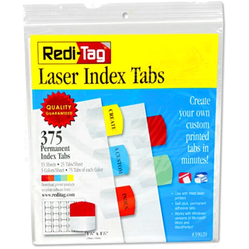 Redi-Tag RTG39020 - Redi-Tag Laser Index Tab