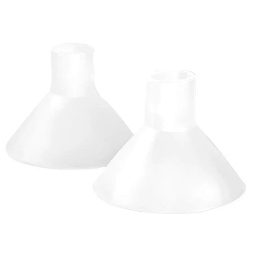 BeauGen Breast Pump Flange Inserts – Soft Stretchy Plastic Cushions for Pumping Comfort, Fits 21mm–28mm Flanges, BPA-Free and Latex-Free Breastfeeding Accessories (1 Pair, Made in USA)