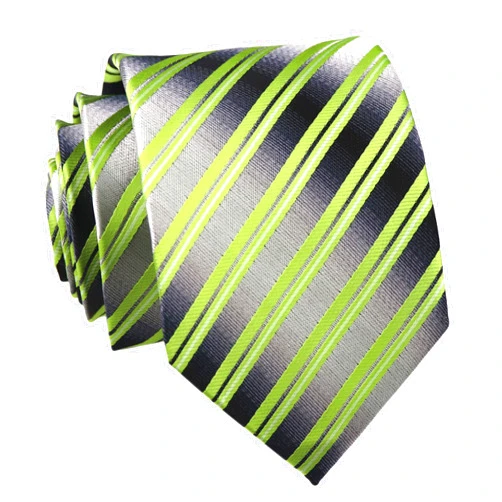 Kihatwin Mens Fashion Striped Ties Jacquard Woven Formal Business Slim Designer Neckties