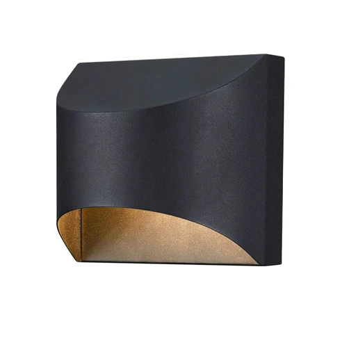 Westinghouse 6122800 Nardella Transitional One Light Dimmable LED Outdoor Wall Fixture, Textured Black Finish, Dark Sky Friendly