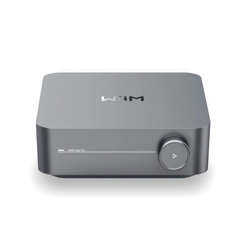 WiiM Amp Pro: Multiroom Streaming Amplifier | Compatible with Google Cast, Alexa | HDMI, Voice Control | Stream from Spotify, Amazon Music, Tidal & More - Dark Gray