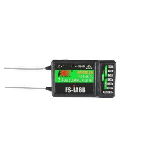 GLOBACT Flysky RC FS-iA6B Receiver 2.4G 6 Channel i-Bus PPM Receiver Compatible with Flysky FS-i6X / FS-i4 / FS-i6 / FS-i10 Radio Transmitter Remote Controller