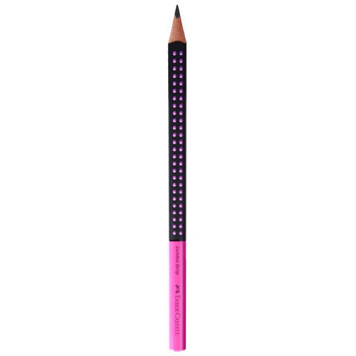 Faber-Castell Graphite Pencil, Jumbo Grip - Two Tone Black/Pink