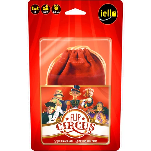 IELLO: Flip Circus - Competitive Puzzle Token & Tile Game, Memory & Deduction, Family Game, Ages 10+, 2 Players - Play as Teams for 4 Players, 15 Min