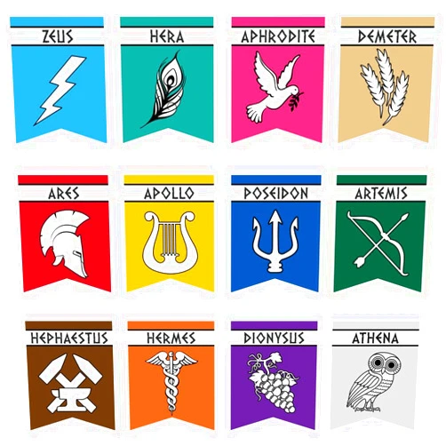 Htabiol Greek Mythology Party Signs, 12pcs Greek God Party Decorations, Htabiol Greek Mythology Party Decorations, Fit for Greek Gods Birthday, Ancient Greek Party Decor, Percy Jackson Birthday Party Decor