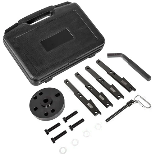E-cowlboy 3163021 Cam Timing Tool Kit+3163530 Engine Brake Adjustment Tool 7MM for Cummins ISX QSX Engine 2007-2017 with Injector Cam Puller & Carrying Case Replaces 3163069 3163020 Heavy Duty Steel (15 PCS)