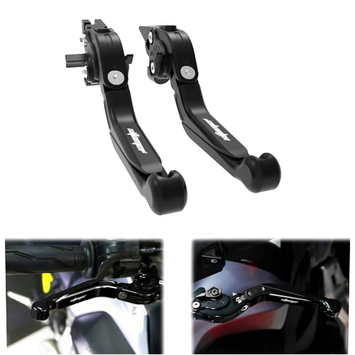 xitomer CNC Foldable Motorcycle Brake Clutch Handle Levers, Fit for GSX-S1000 GT Travel Edition 2022-2023, Motorcycle Adjustable Extendable Brake Clutch Levers Brake Levers Clutch Lever (Black)