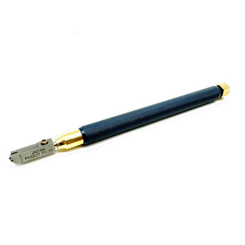 POGUT Brass Pencil Grip Pattern Glass Cutter TC-10