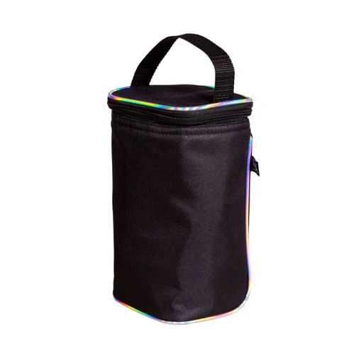 J.L. Childress TwoCOOL Breastmilk Cooler - Double Baby Bottle & Food Bag - Ice Pack Included - Fits 2-4 Bottles - Insulated & Leak Proof Bottle Bag - Breastmilk Cooler Bag for Travel - Black