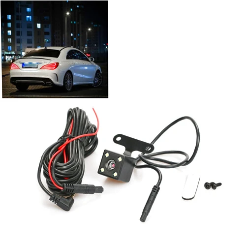 DAUERHAFT Rear View Camera, 1280x720 Pixels Backup Camera Universal Clear Images Weatherproof, 5Pin 80‑90 Degree Wide Angle Car Reverse Car Rear Backup Camera, Reverse System for Car