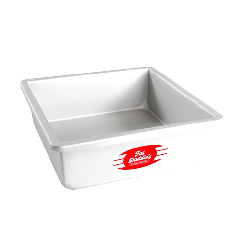 Fat Daddio's PSQ-993 Anodized Aluminum Square Cake Pan, 9 x 3 Inch