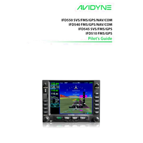 Avidyne Corporation IFD5XX Series Pilot's Guide