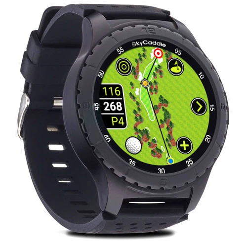SkyCaddie LX5, GPS Golf Watch with Touchscreen Display and HD Color CourseView Maps, Black, Small