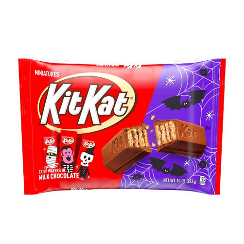 KIT KAT® Miniatures Milk Chocolate Wafer Candy Bars, Halloween, 10 oz Bag