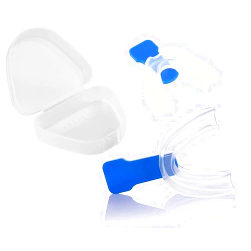 AmeriCan Goods Boil & Bite Double Side Full Mouth Guard Boxing Gum Shield Sports Teeth Protector with Case