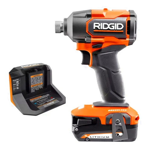 RIDGID 18V Brushless Cordless 1/4-inch Impact Driver Kit