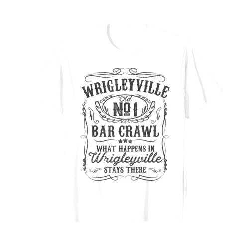 Wrigleyville Chicago Pride Souvenir Shirts & Gifts Wrigleyville Bar Crawl Funny Chicago Pub Crawl Party Gift T-Shirt