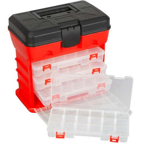 Ironton 4-Drawer Toolbox Organizer - 11 1/8in.W x 7 1/4in.D x 10in.H