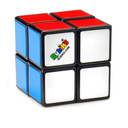 Rubik's Mini, Original 2x2 Rubik's Cube 3D Puzzle Fidget Cube Stress Relief Fidget Toy Brain Teasers Travel Games, Packaging May Vary, for Adults and Kids Ages 8+