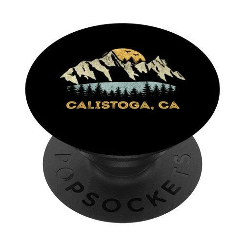 Calistoga CA Lake Mountain Souvenir Calistoga California Mountain Sunset Sunrise CA PopSockets Adhesive PopGrip