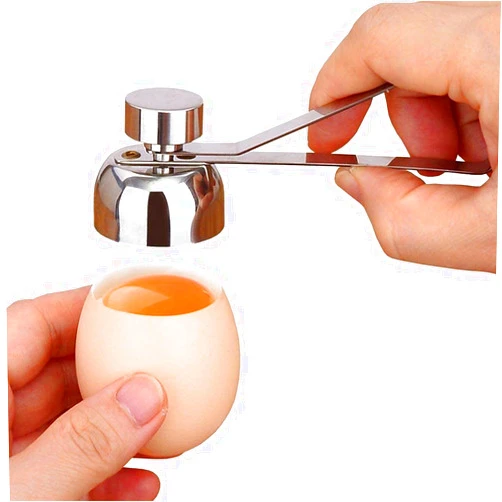 COLIBROX 1Pack Egg Cracker Topper, Ashero Stainless Steel Egg Opener Eggshell Cutter Kitchen Remover Tool for Raw/Soft Hard Boiled Egg
