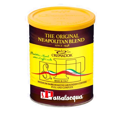 Passalacqua Cremador Ground Coffee - 70% Arabica Premium Medium Dark Roast (250g)